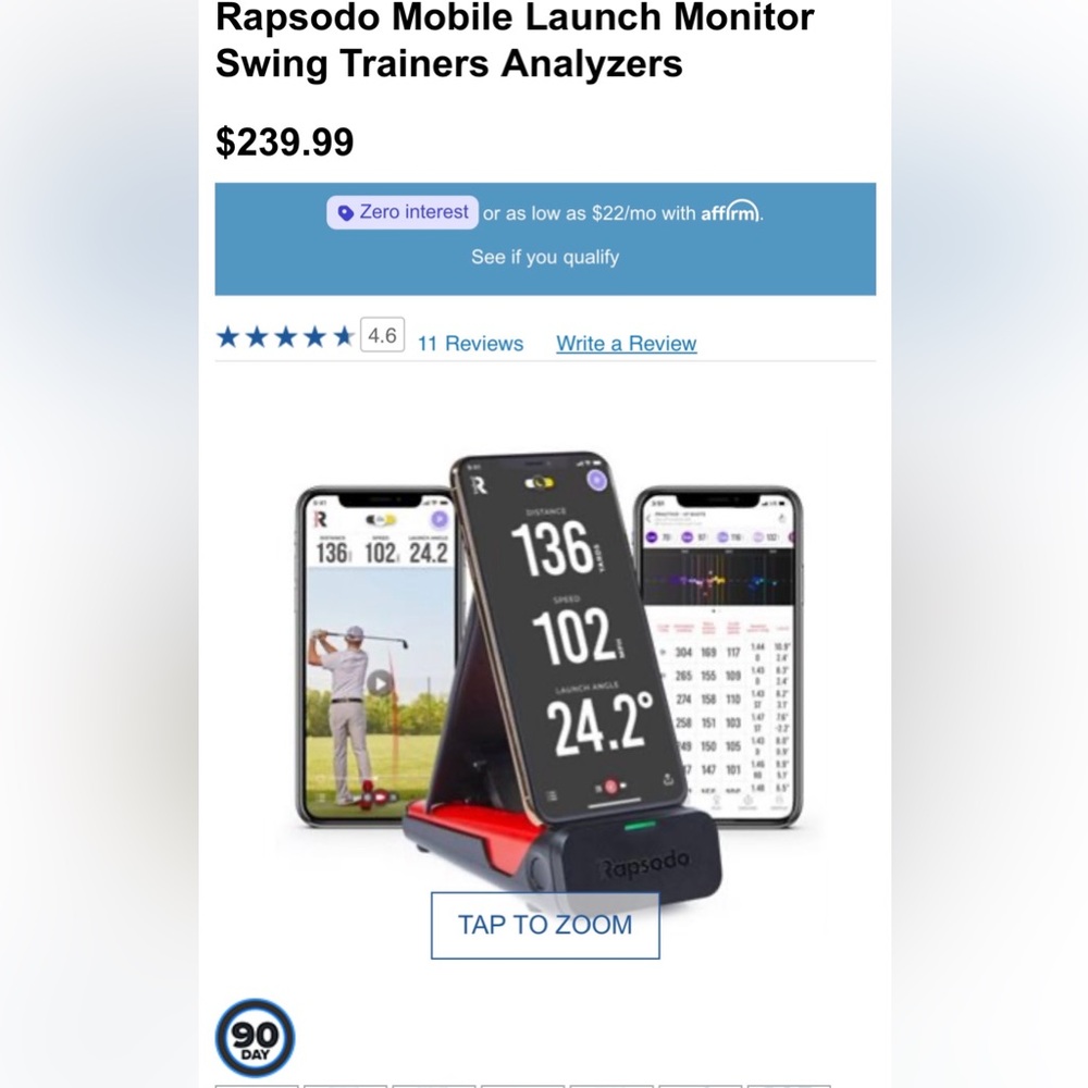 Rapsodo Mobile Launch monitor GOLF